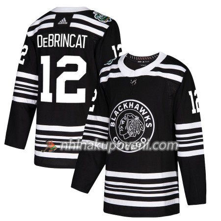 Chicago Blackhawks Dresy Alex DeBrincat 12 2019 Winter Classic Adidas Černá Authentic - Pánské Chicago Blackhawks Dresy Alex DeBrincat 12 2019 Winter Classic Adidas Černá Authentic - Pánské